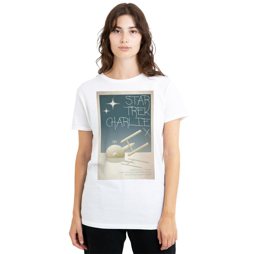 White - Side - Star Trek Unisex Adult The Original Series Episode 2 T-Shirt