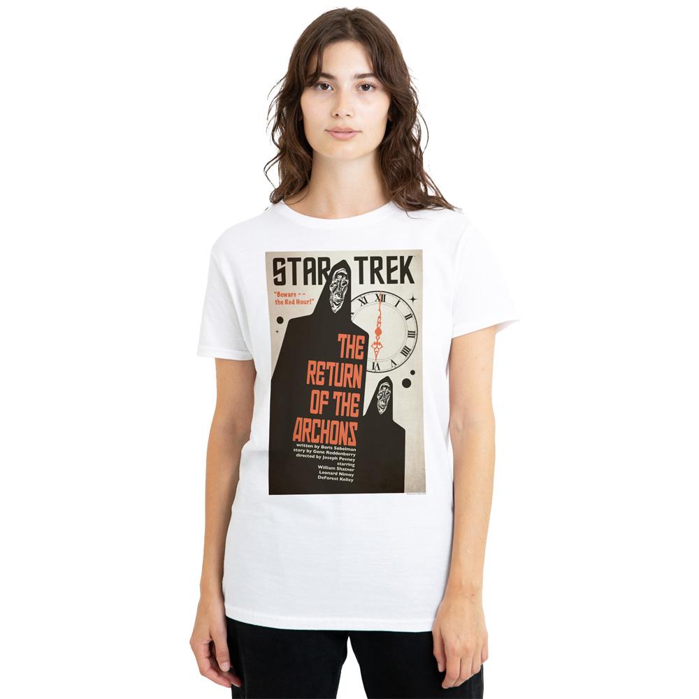White - Side - Star Trek Unisex Adult The Original Series Episode 21 T-Shirt