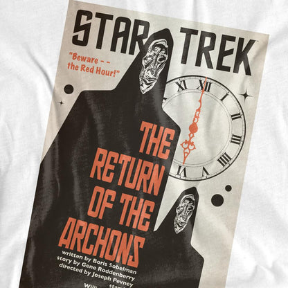 White - Pack Shot - Star Trek Unisex Adult The Original Series Episode 21 T-Shirt