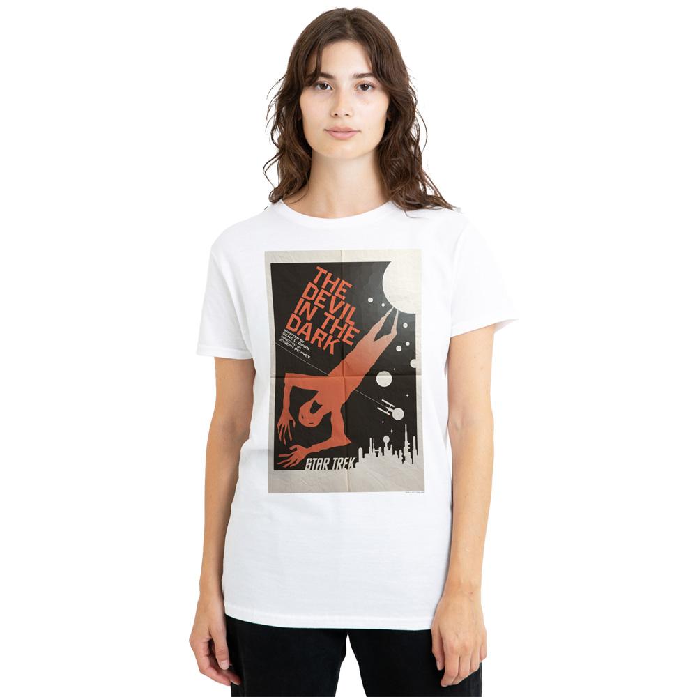 White - Side - Star Trek Unisex Adult The Original Series Episode 25 T-Shirt