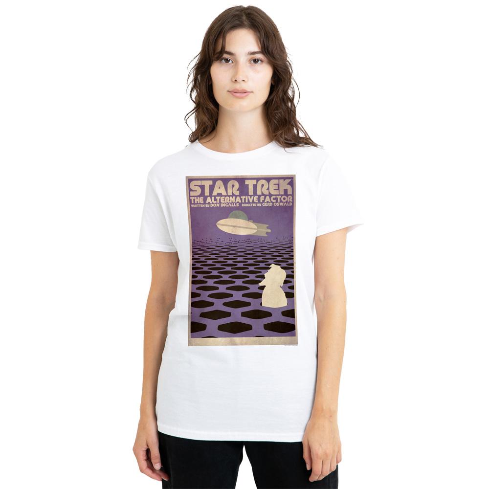 White - Side - Star Trek Unisex Adult The Original Series Episode 27 T-Shirt