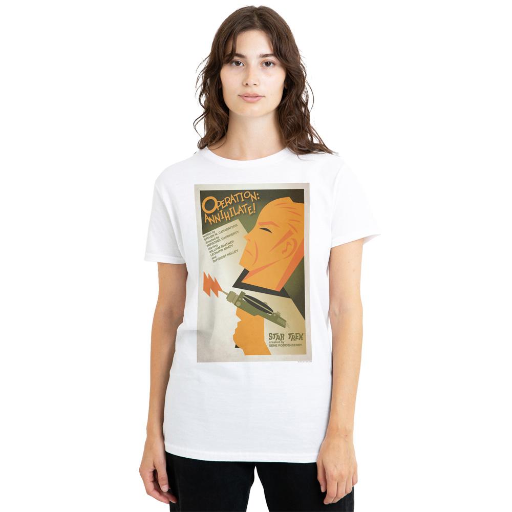 White - Side - Star Trek Unisex Adult The Original Series Episode 29 T-Shirt