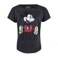 Dark Heather - Front - Disney Womens-Ladies Mickey Mouse Year Heather T-Shirt