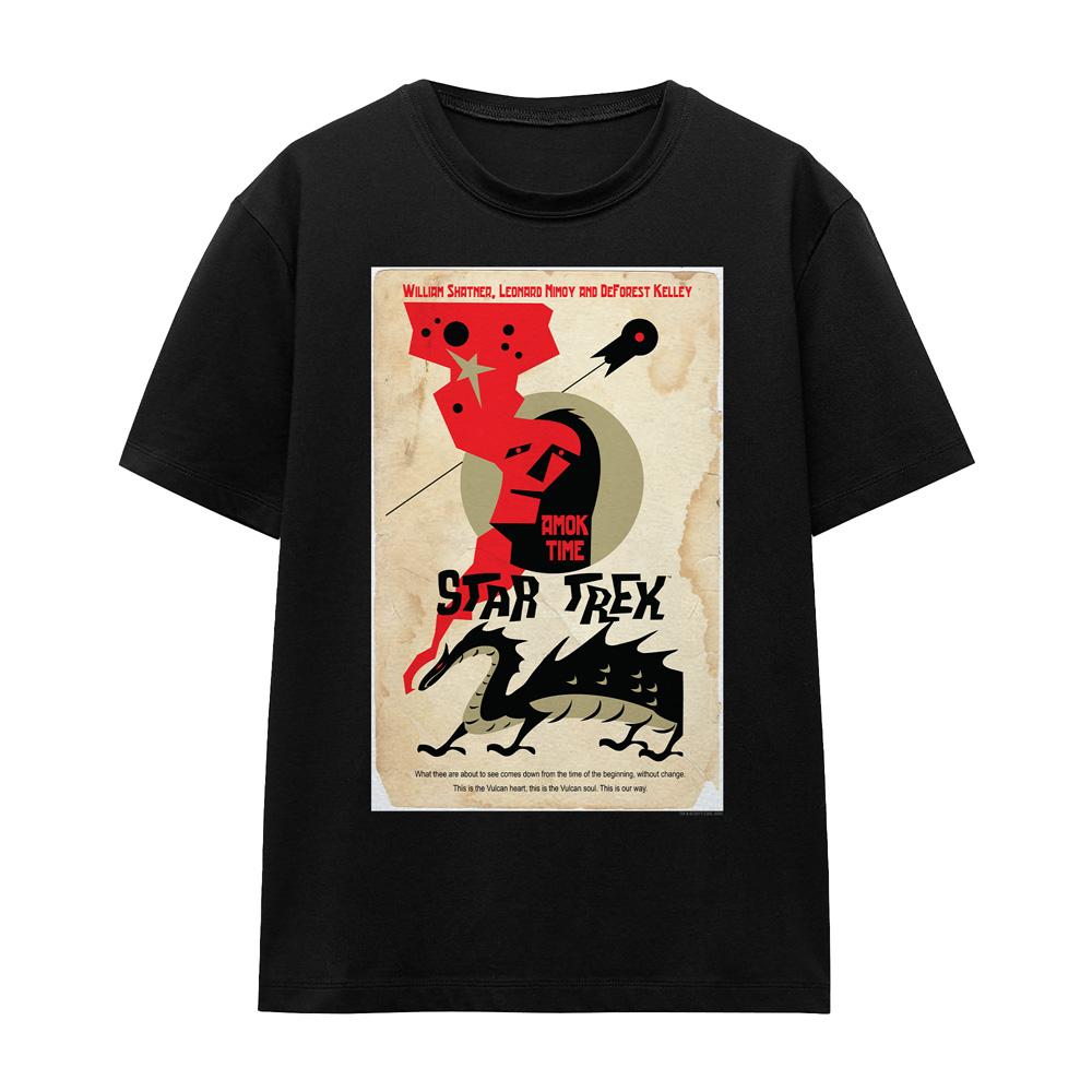 Black - Front - Star Trek Unisex Adult The Original Series Episode 30 T-Shirt