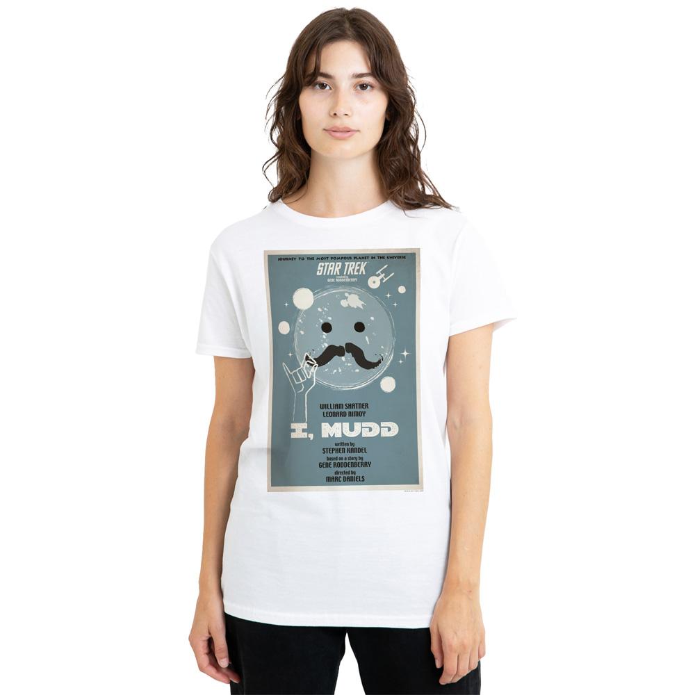 White - Side - Star Trek Unisex Adult The Original Series Episode 37 T-Shirt