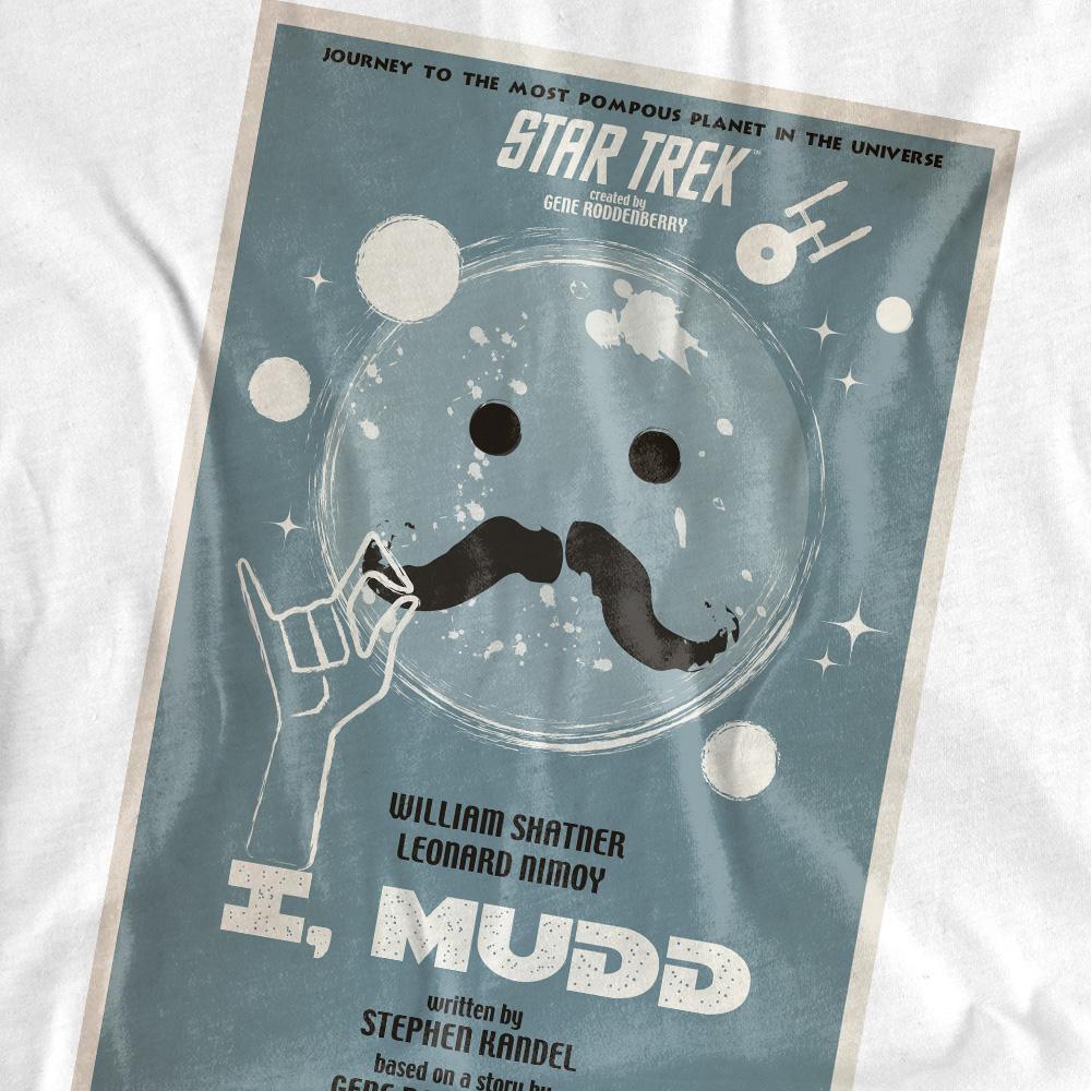 White - Pack Shot - Star Trek Unisex Adult The Original Series Episode 37 T-Shirt