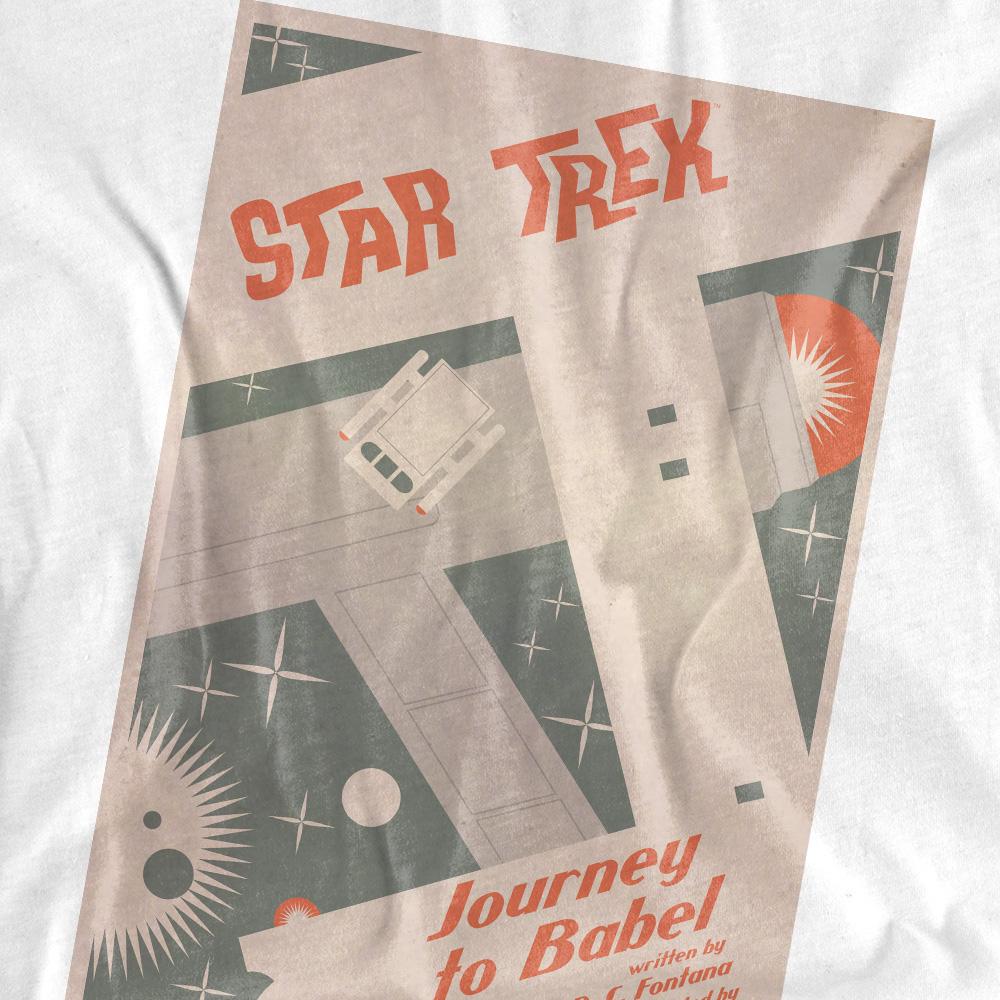 White - Pack Shot - Star Trek Unisex Adult The Original Series Episode 39 T-Shirt
