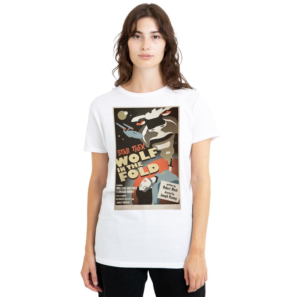 White - Side - Star Trek Unisex Adult The Original Series Episode 43 T-Shirt