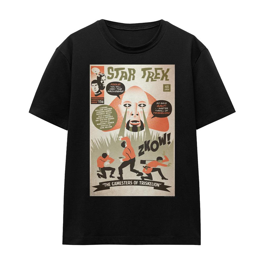 Black - Front - Star Trek Unisex Adult The Original Series Episode 45 T-Shirt