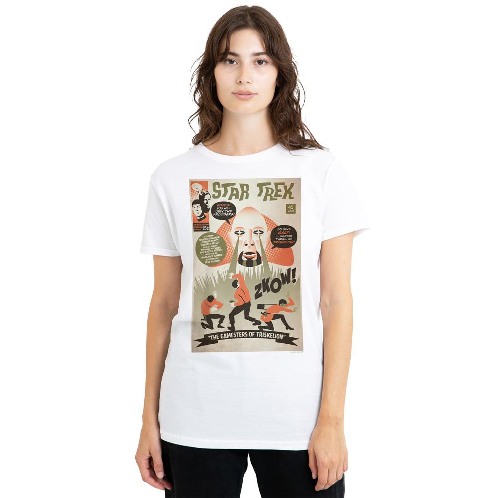 White - Side - Star Trek Unisex Adult The Original Series Episode 45 T-Shirt