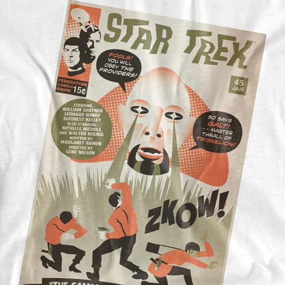 White - Pack Shot - Star Trek Unisex Adult The Original Series Episode 45 T-Shirt