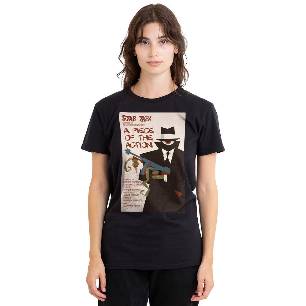 Black - Side - Star Trek Unisex Adult The Original Series Episode 46 T-Shirt