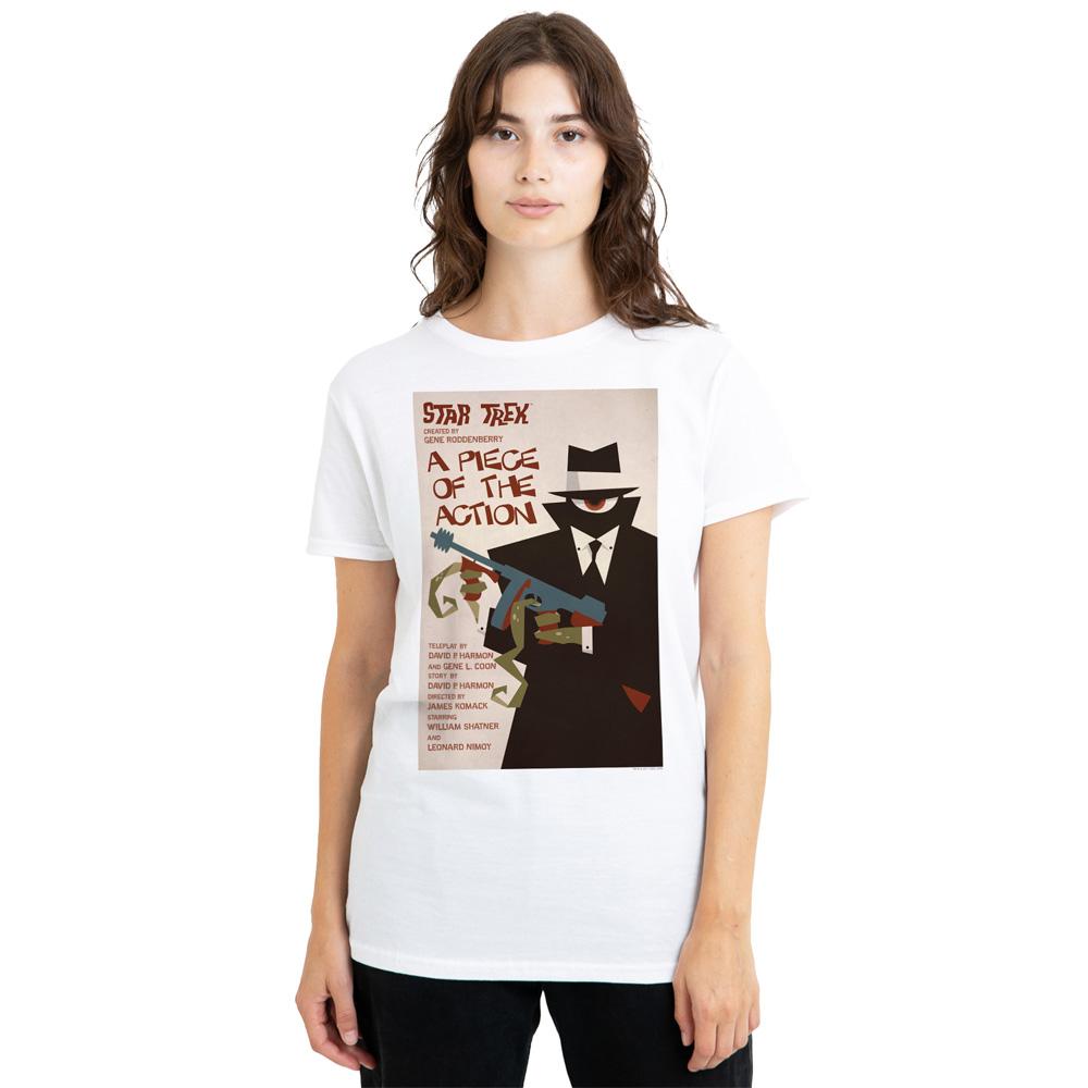 White - Side - Star Trek Unisex Adult The Original Series Episode 46 T-Shirt