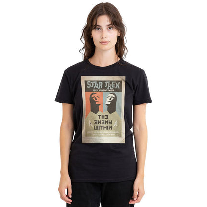 Black - Side - Star Trek Unisex Adult The Original Series Episode 5 T-Shirt