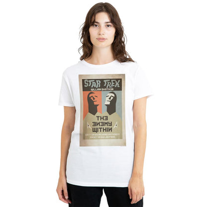 White - Side - Star Trek Unisex Adult The Original Series Episode 5 T-Shirt