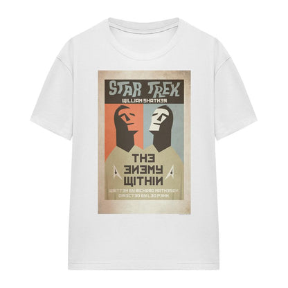White - Front - Star Trek Unisex Adult The Original Series Episode 5 T-Shirt