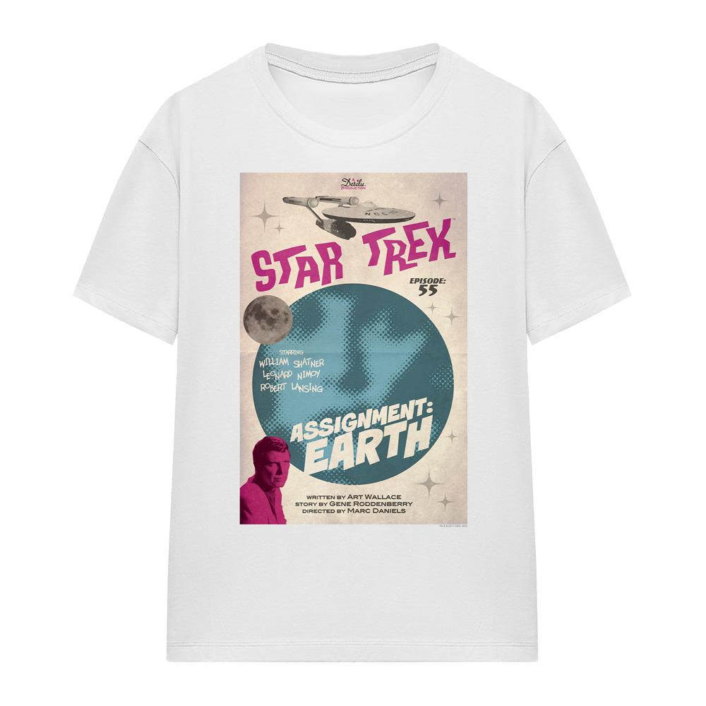 White - Front - Star Trek Unisex Adult The Original Series Episode 55 T-Shirt