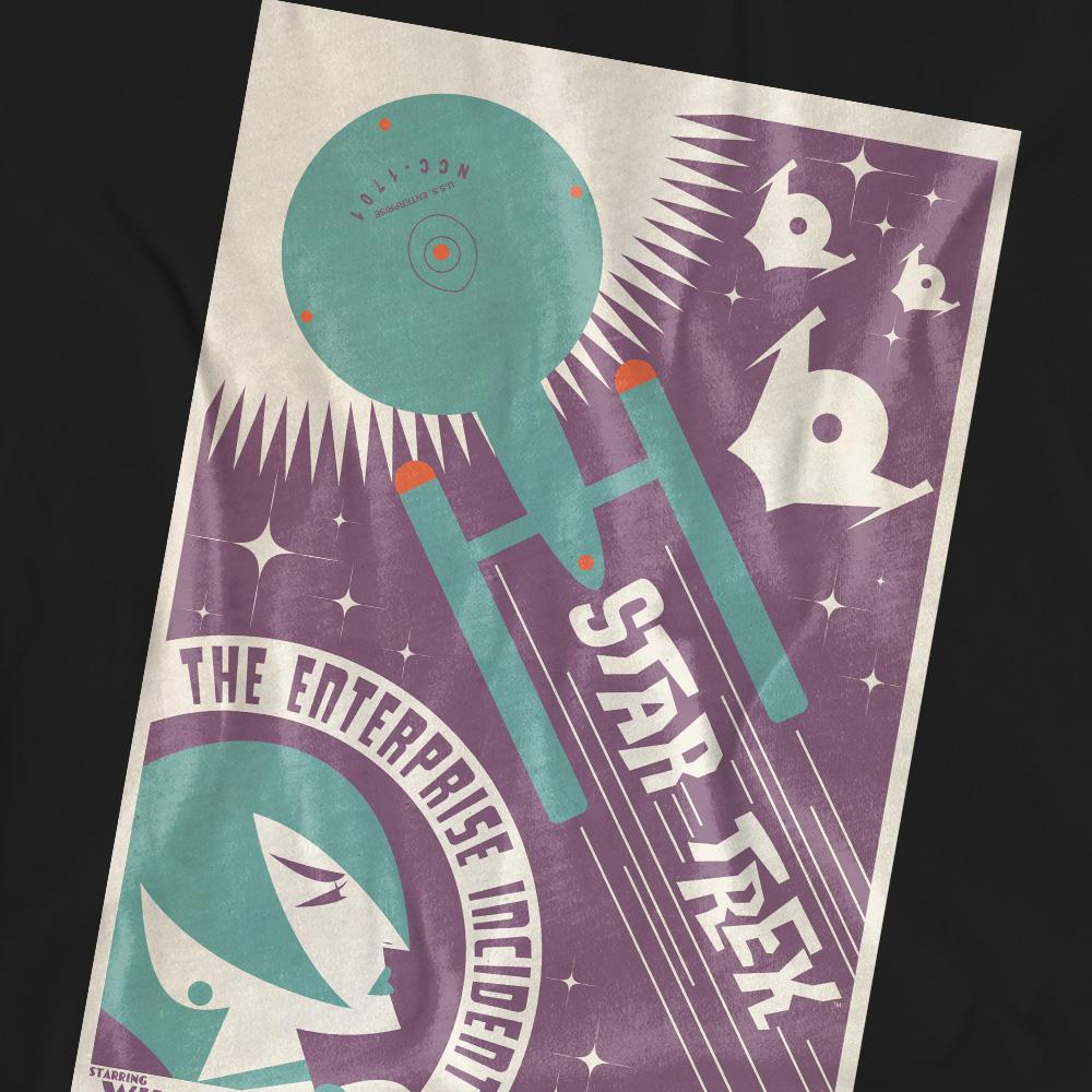 Black - Pack Shot - Star Trek Unisex Adult The Original Series Episode 57 T-Shirt