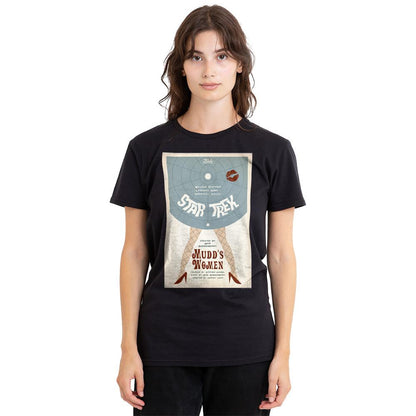 Black - Side - Star Trek Unisex Adult The Original Series Episode 6 T-Shirt