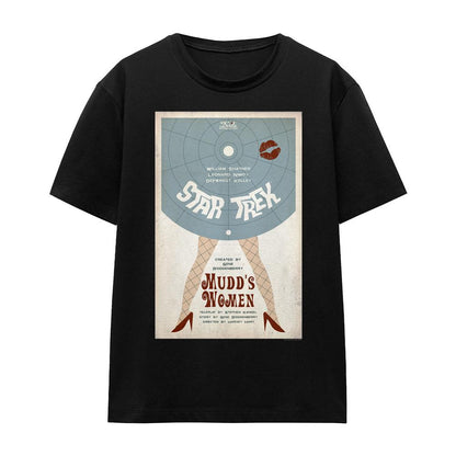 Black - Front - Star Trek Unisex Adult The Original Series Episode 6 T-Shirt