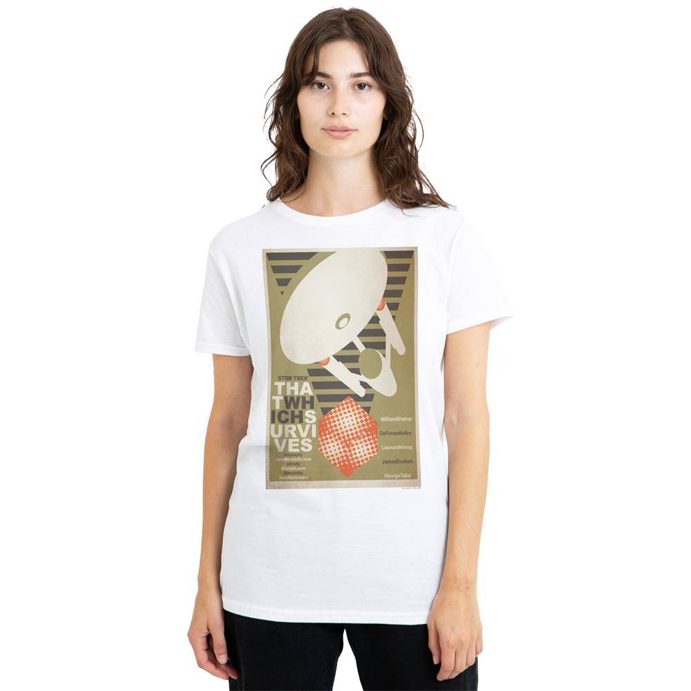 White - Side - Star Trek Unisex Adult The Original Series Episode 72 T-Shirt