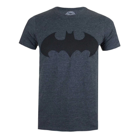 Dark Heather - Front - Batman Mens Mono Heather T-Shirt