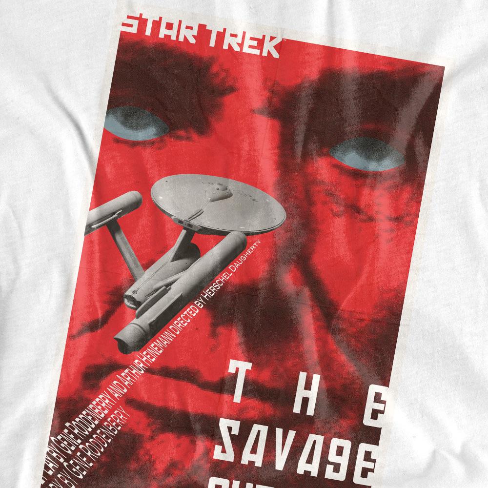 White - Pack Shot - Star Trek Unisex Adult The Original Series Episode 77 T-Shirt