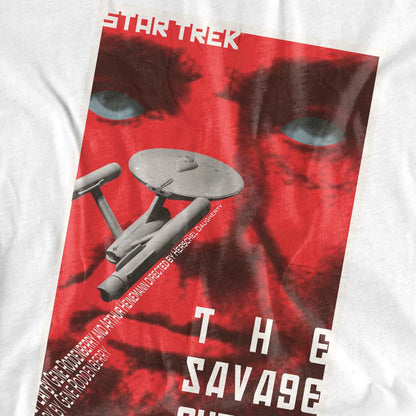 White - Pack Shot - Star Trek Unisex Adult The Original Series Episode 77 T-Shirt