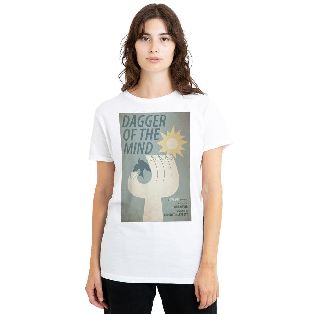 White - Side - Star Trek Unisex Adult The Original Series Episode 9 T-Shirt