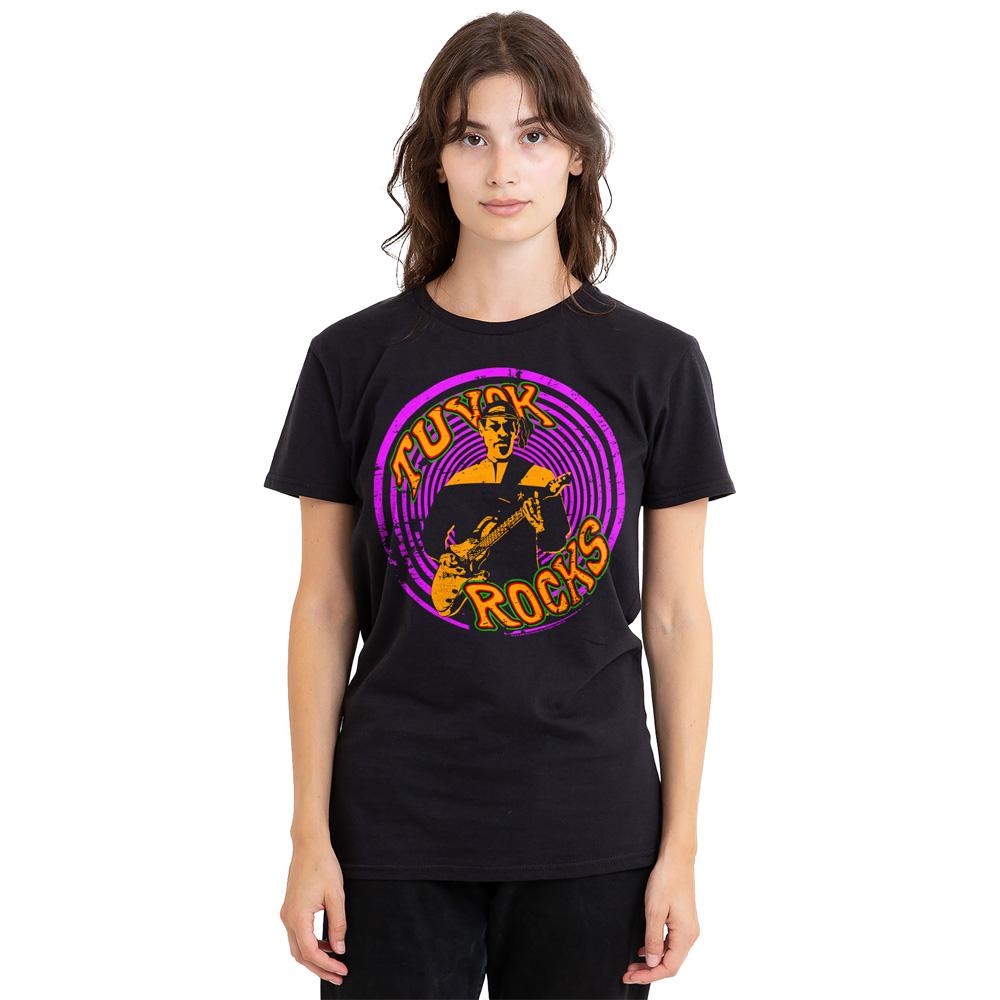 Black - Side - Star Trek Voyager Unisex Adult Rocks Tuvok T-Shirt