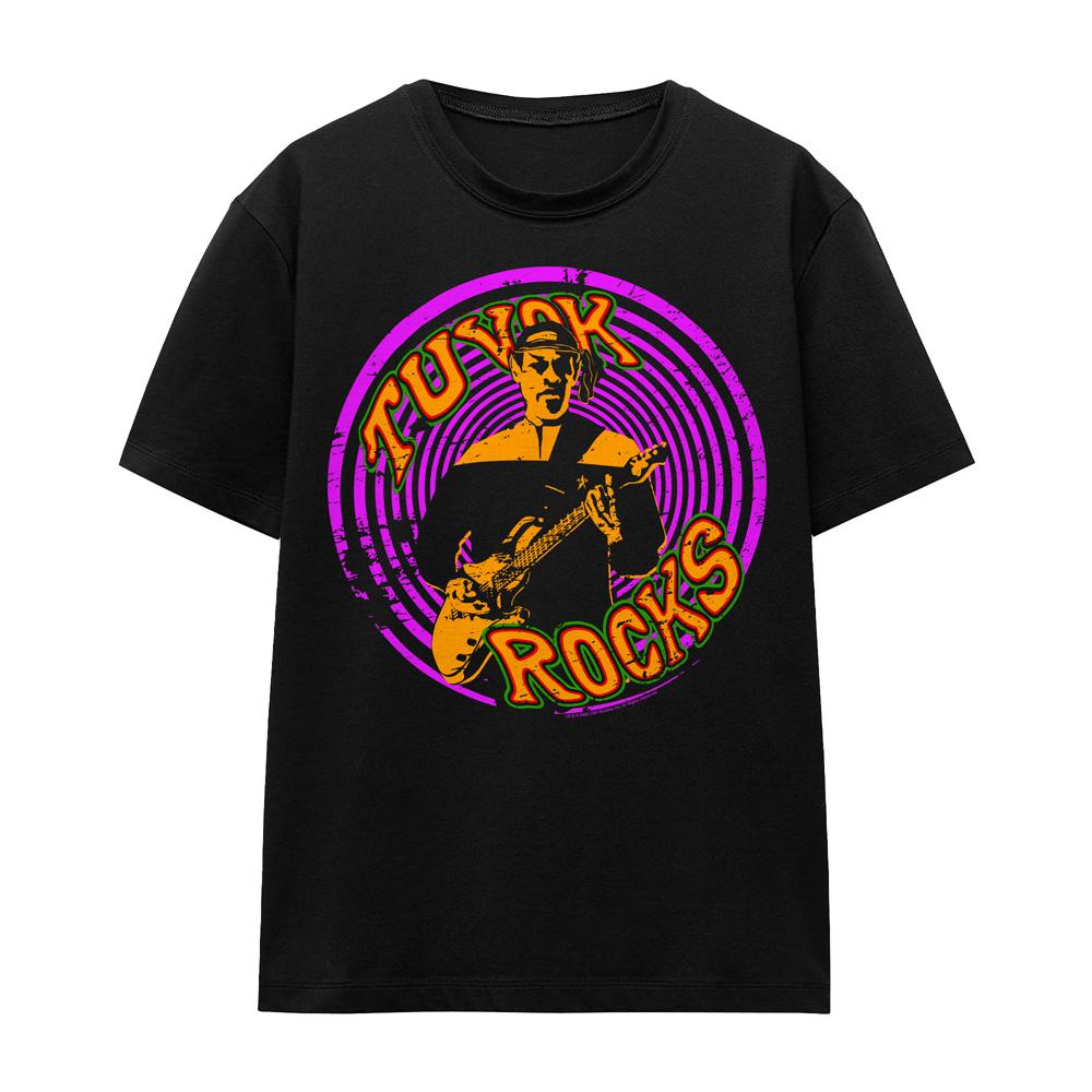 Black - Front - Star Trek Voyager Unisex Adult Rocks Tuvok T-Shirt