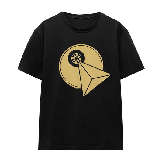 Black - Front - Star Trek Unisex Adult Vulcan Logo T-Shirt