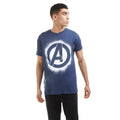 Denim - Side - Avengers Mens Stencil Denim Look Logo T-Shirt