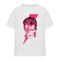 White - Front - David Bowie Unisex Adult Aladdin Sane T-Shirt