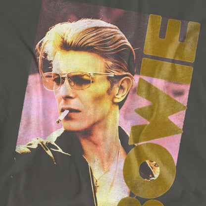 Charcoal - Pack Shot - David Bowie Unisex Adult Smokin T-Shirt