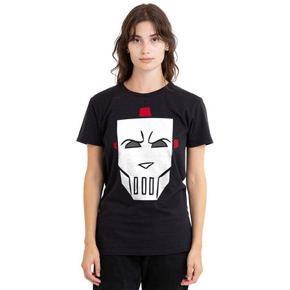 Black - Side - Teenage Mutant Ninja Turtles Unisex Adult Casey Jones Hockey Mask T-Shirt