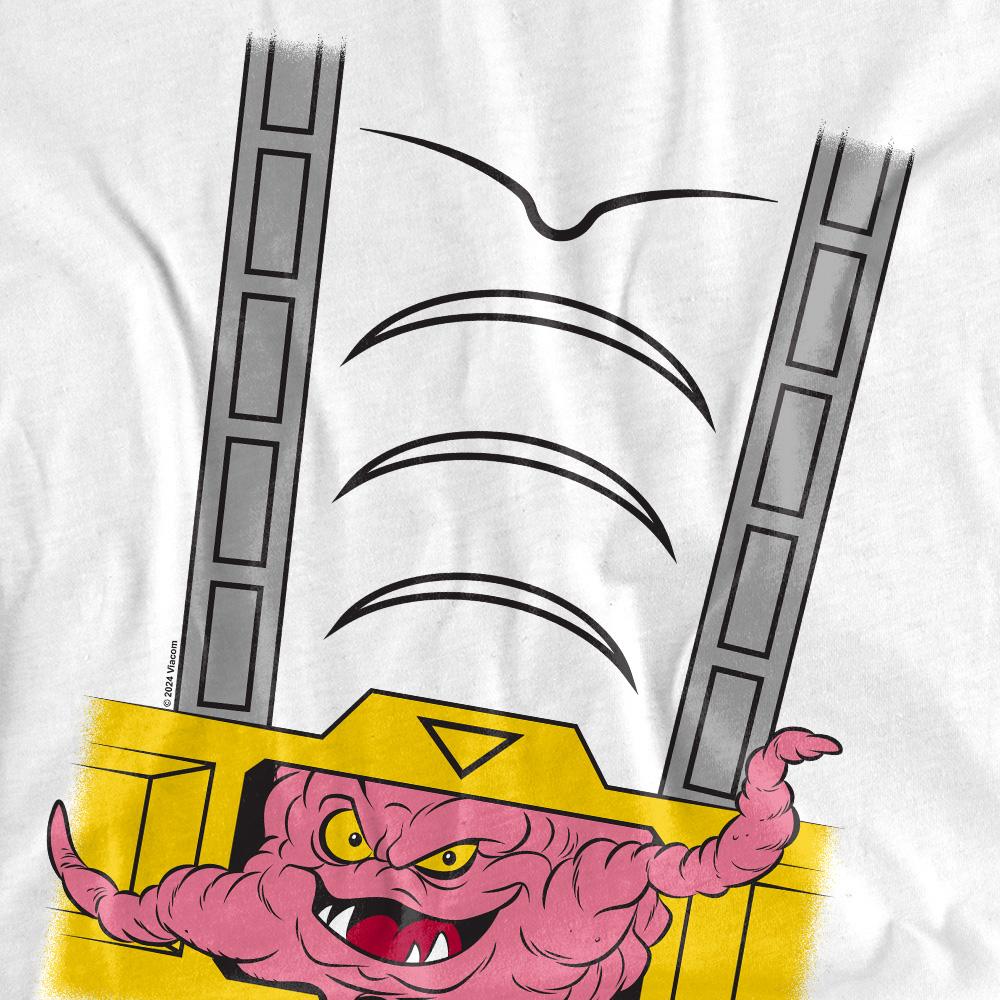 White - Pack Shot - Teenage Mutant Ninja Turtles Unisex Adult Krang Suit T-Shirt