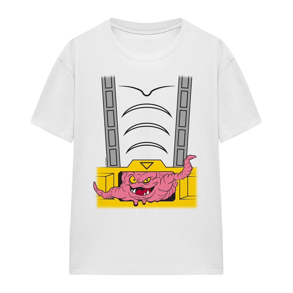 White - Front - Teenage Mutant Ninja Turtles Unisex Adult Krang Suit T-Shirt