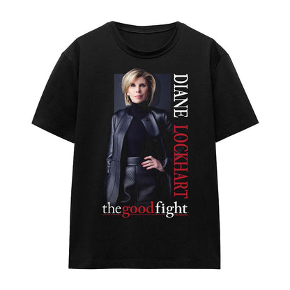 Black - Front - The Good Fight Unisex Adult Diane T-Shirt