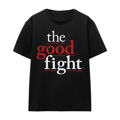 Black - Front - The Good Fight Unisex Adult Logo T-Shirt