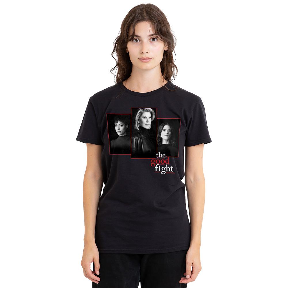 Black - Side - The Good Fight Unisex Adult Cast T-Shirt