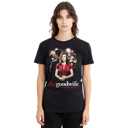 Black - Side - The Good Wife Unisex Adult Bad Press T-Shirt