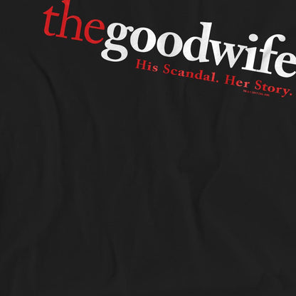 Black - Pack Shot - The Good Wife Unisex Adult Logo T-Shirt