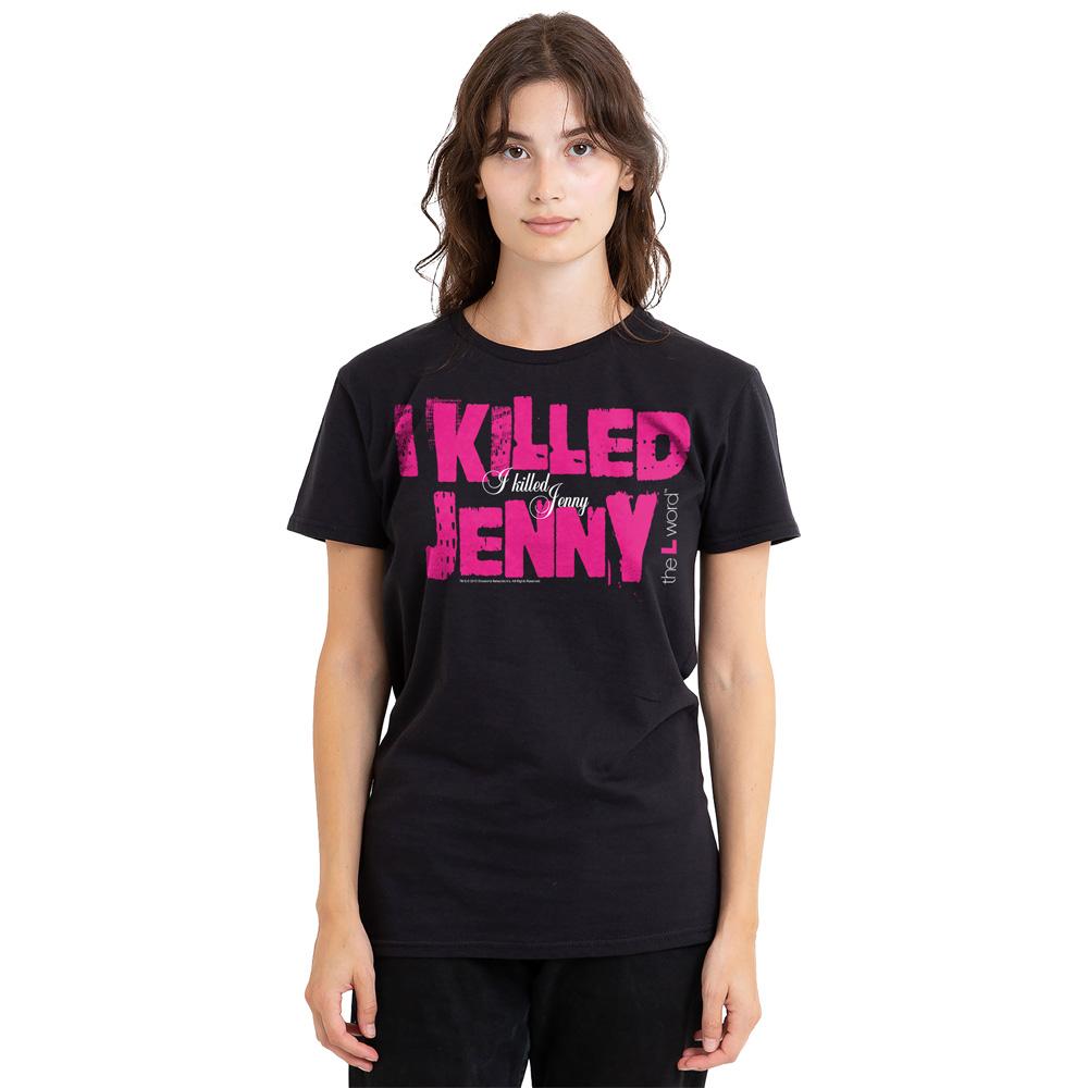 Black - Side - The L Word Unisex Adult I Killed Jenny T-Shirt