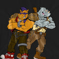 Black - Pack Shot - Teenage Mutant Ninja Turtles Unisex Adult Bebop & Rocksteady T-Shirt