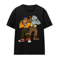 Black - Front - Teenage Mutant Ninja Turtles Unisex Adult Bebop & Rocksteady T-Shirt