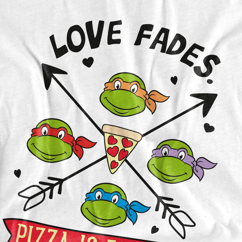White - Pack Shot - Teenage Mutant Ninja Turtles Unisex Adult Pizza Is Forever T-Shirt