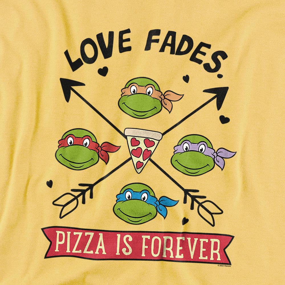 Banana Yellow - Back - Teenage Mutant Ninja Turtles Unisex Adult Pizza Is Forever T-Shirt