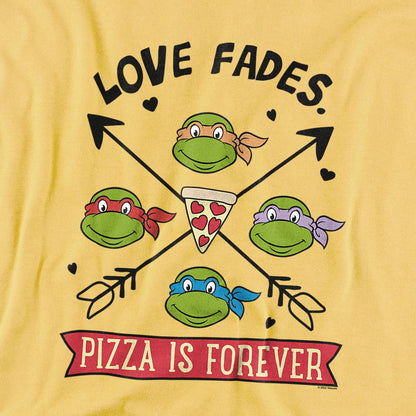 Banana Yellow - Back - Teenage Mutant Ninja Turtles Unisex Adult Pizza Is Forever T-Shirt