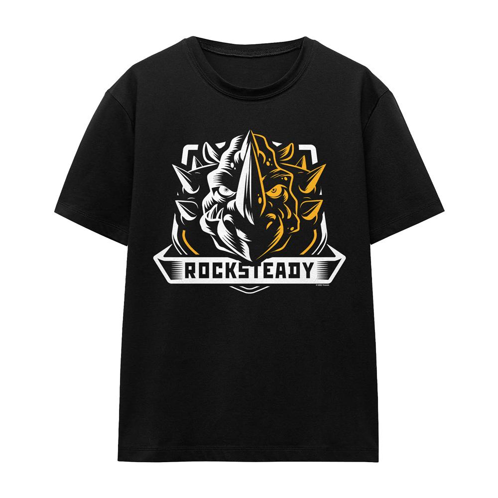 Black - Front - Teenage Mutant Ninja Turtles Unisex Adult Rocksteady T-Shirt
